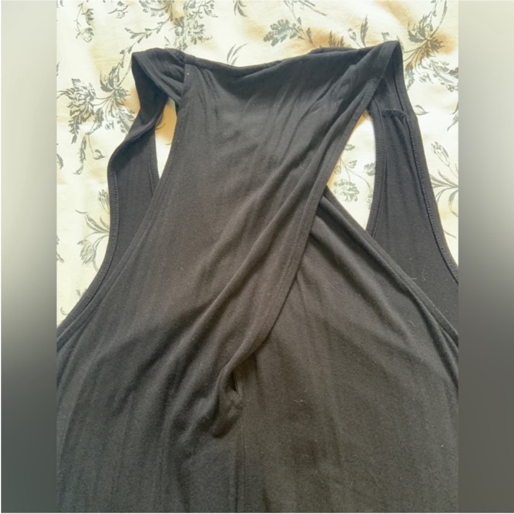 Lord & Taylor Black Sleeveless jersey Maxi Dress - Picture 3 of 9